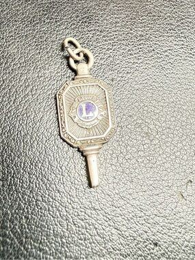 Vintage Lion’s Club Sterling Silver Key Charm 2.6 Grams
